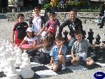 Triggiano: A Chamonix una scacchiera in piazza per i puglia boys.