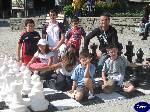 Triggiano: A Chamonix una scacchiera in piazza per i puglia boys.