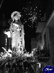 Triggiano: Una spettacolare foto in bianco e nero con gli spari sullo sfondo.
Foto: Michele Della Fortuna