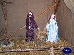 Triggiano: Primo piano alla S.Famiglia del presepe esterno nel cortile della Parrocchia Ss.Crocifisso.

Foto: Michele Della Fortuna