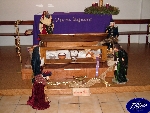 Triggiano: Presepe sotto l'altare nella Parrocchia S.G.Moscati.
Foto: Michele Della Fortuna