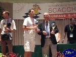 Triggiano: Un momento della Premiazione. Il Presidente della FSI, Dott. Pagnoncelli consegna la coppa a Luigi Delfino per la Regione Puglia 4ª Classificata.