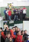 Triggiano: Le due squadre vincitrici della fase provinciale dei GSS 2010.